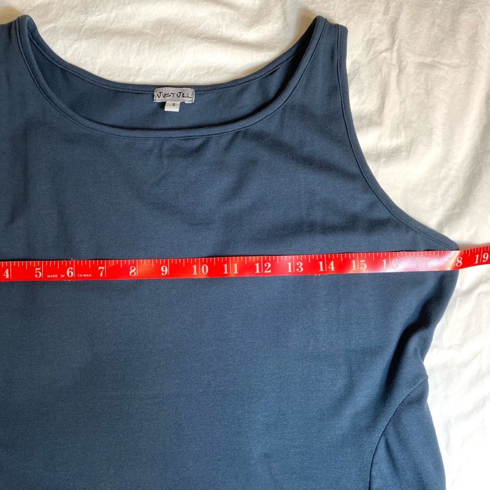 Pretty blue tank/full skirt dress, Just JLL size Small - Picture 10 of 14